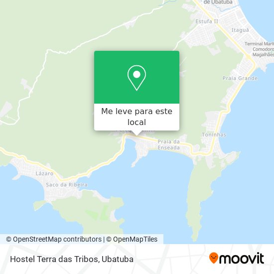 Hostel Terra das Tribos mapa