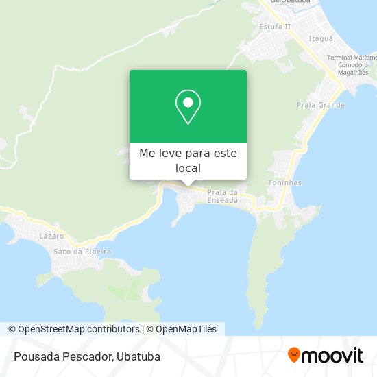 Pousada Pescador mapa