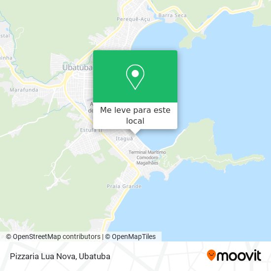 Pizzaria Lua Nova mapa