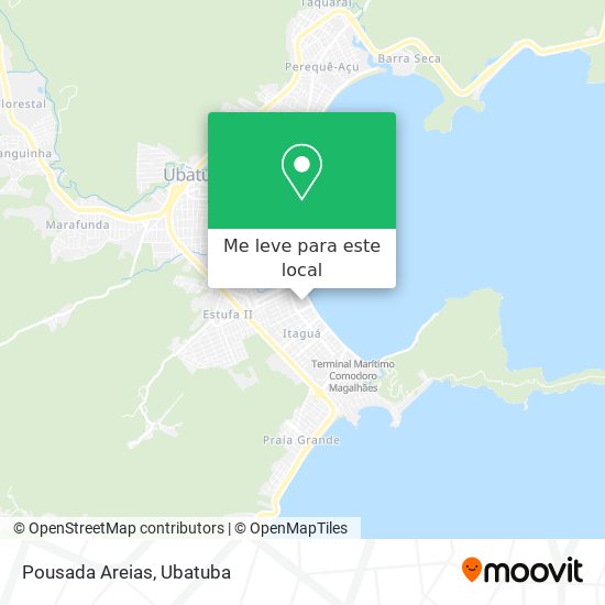 Pousada Areias mapa