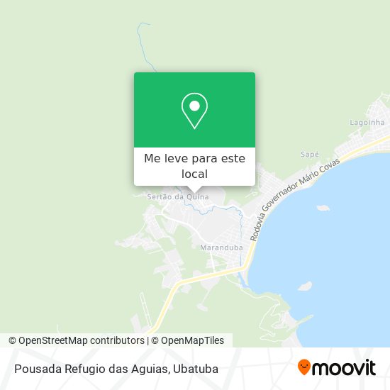 Pousada Refugio das Aguias mapa