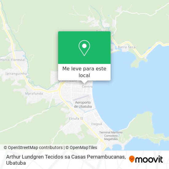 Arthur Lundgren Tecidos sa Casas Pernambucanas mapa
