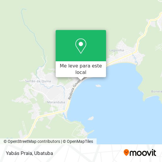 Yabás Praia mapa