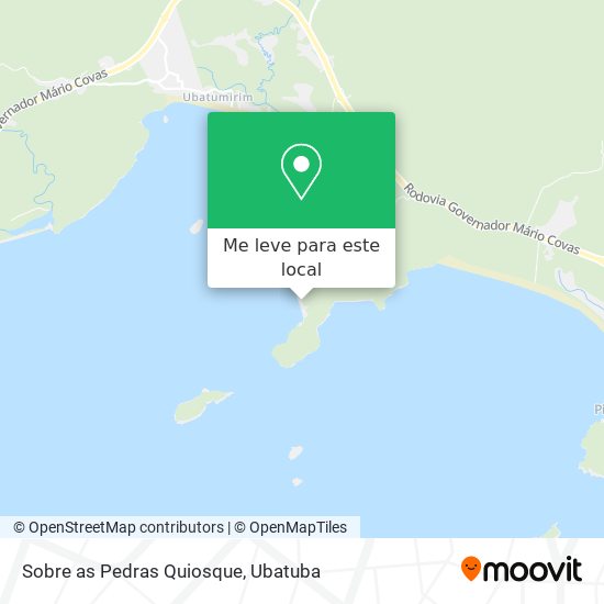 Sobre as Pedras Quiosque mapa