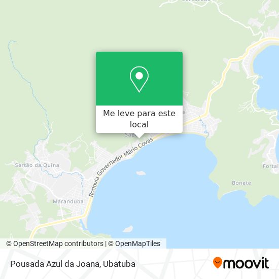 Pousada Azul da Joana mapa