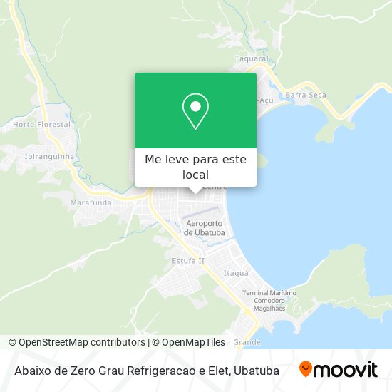 Abaixo de Zero Grau Refrigeracao e Elet mapa