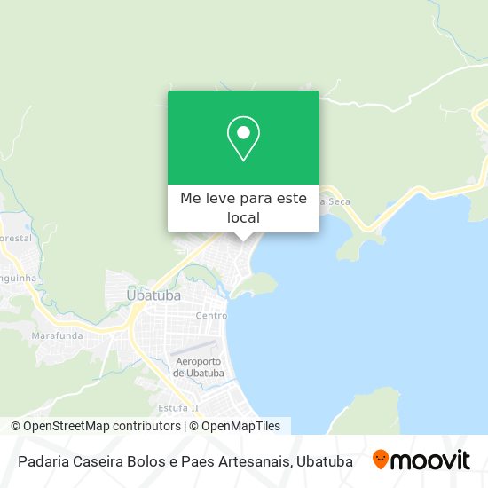 Padaria Caseira Bolos e Paes Artesanais mapa