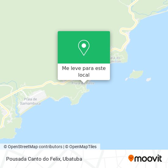 Pousada Canto do Felix mapa