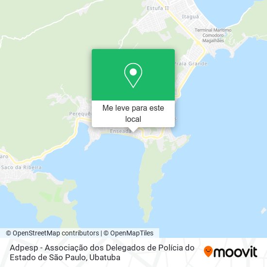 Adpesp - Associação dos Delegados de Polícia do Estado de São Paulo mapa