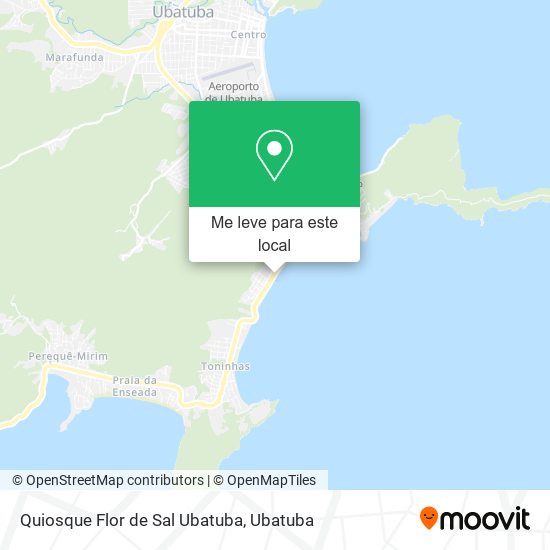 Quiosque Flor de Sal Ubatuba mapa