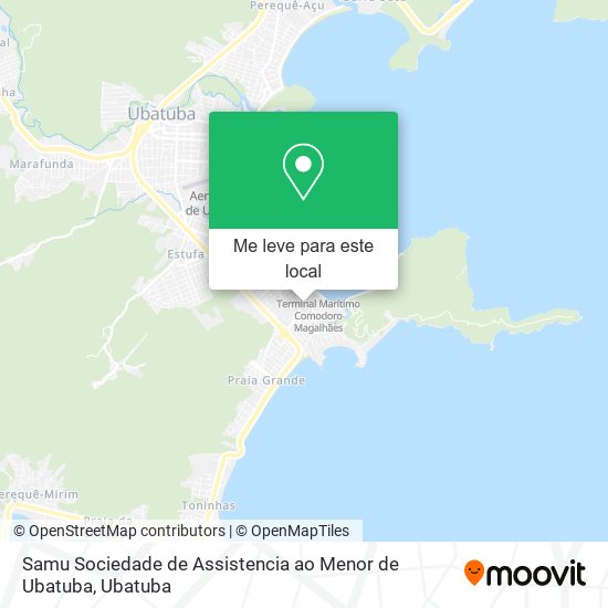 Samu Sociedade de Assistencia ao Menor de Ubatuba mapa