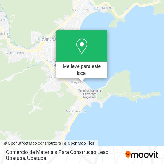 Comercio de Materiais Para Construcao Leao Ubatuba mapa