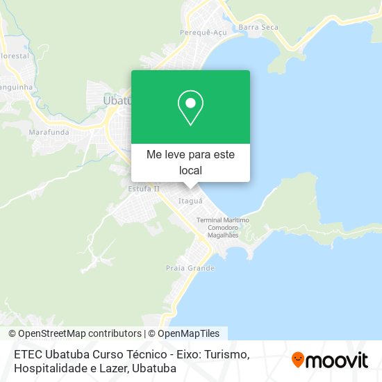 ETEC Ubatuba Curso Técnico - Eixo: Turismo, Hospitalidade e Lazer mapa