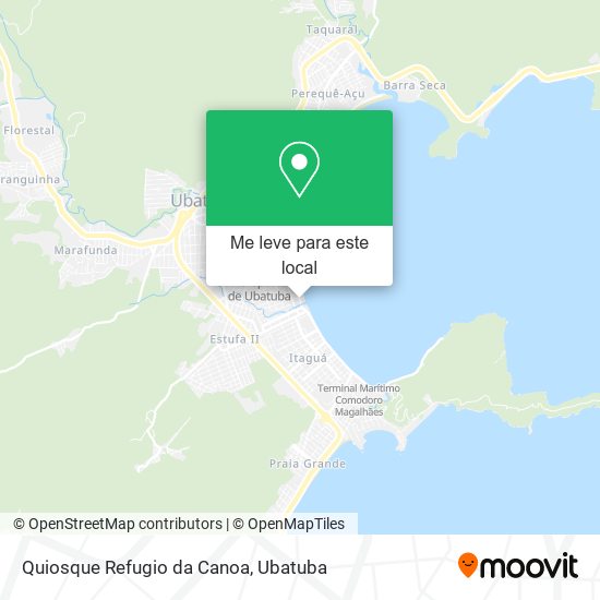 Quiosque Refugio da Canoa mapa