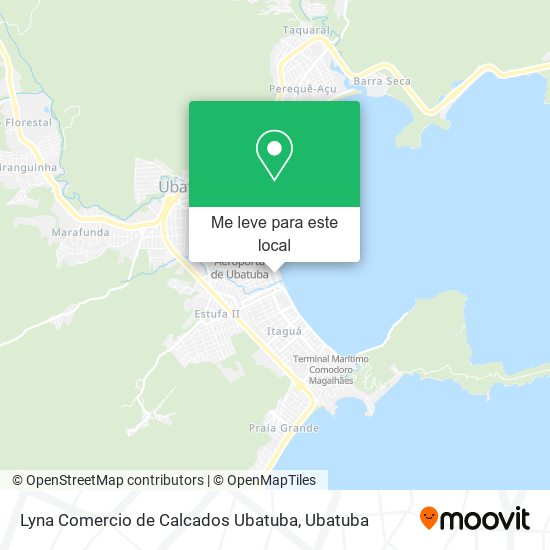 Lyna Comercio de Calcados Ubatuba mapa