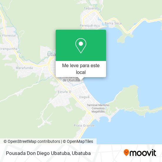 Pousada Don Diego Ubatuba mapa