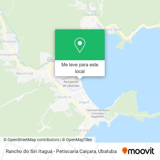 Rancho do Siri Itaguá - Petiscaria Caiçara mapa