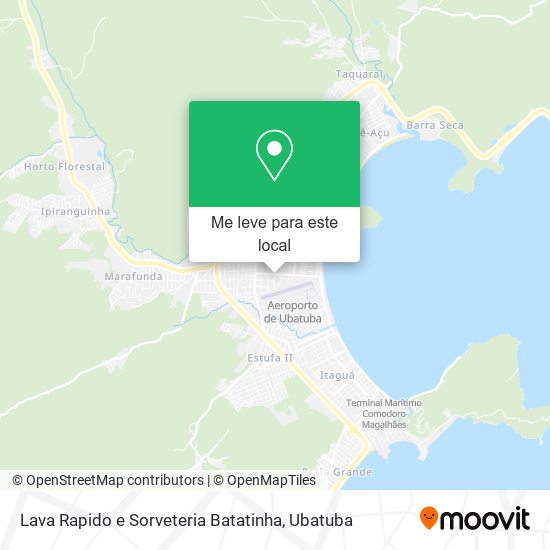 Lava Rapido e Sorveteria Batatinha mapa