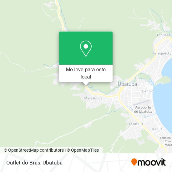 Outlet do Bras mapa