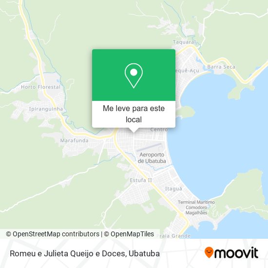 Romeu e Julieta Queijo e Doces mapa