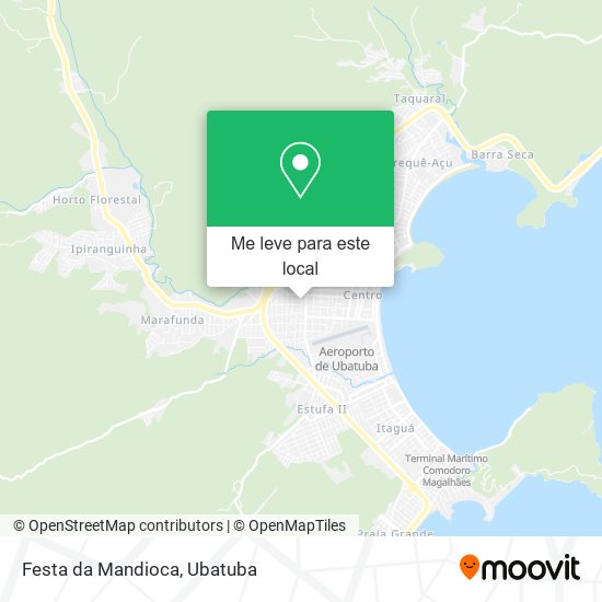 Festa da Mandioca mapa