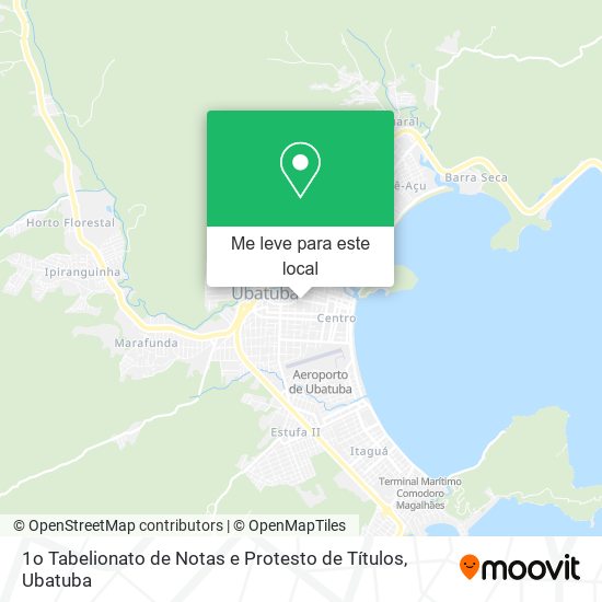 1o Tabelionato de Notas e Protesto de Títulos mapa