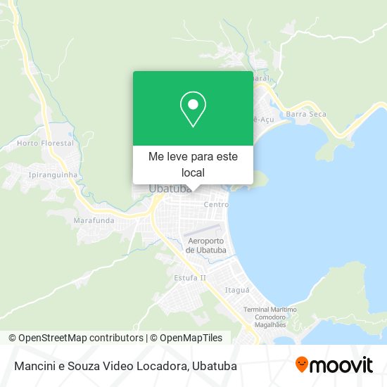 Mancini e Souza Video Locadora mapa