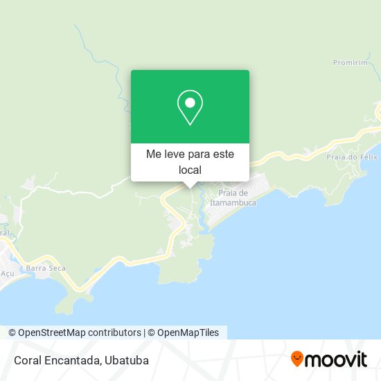 Coral Encantada mapa
