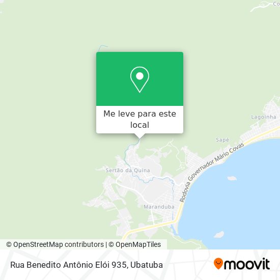 Rua Benedito Antônio Elói 935 mapa