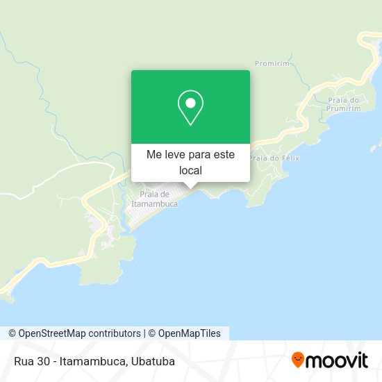 Rua 30 - Itamambuca mapa