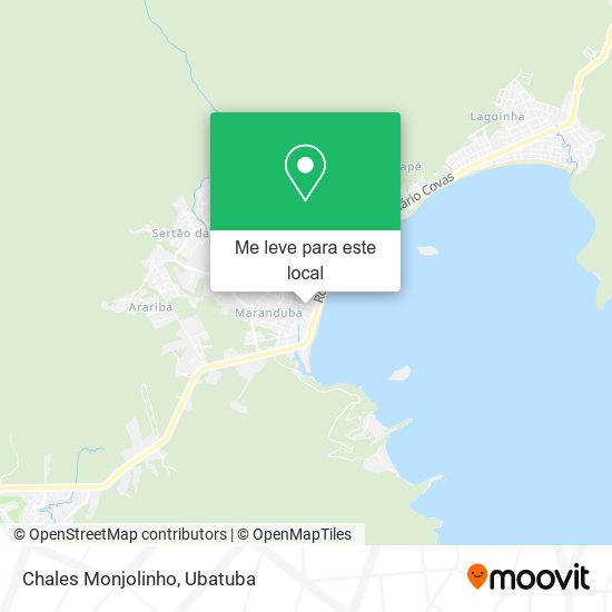 Chales Monjolinho mapa