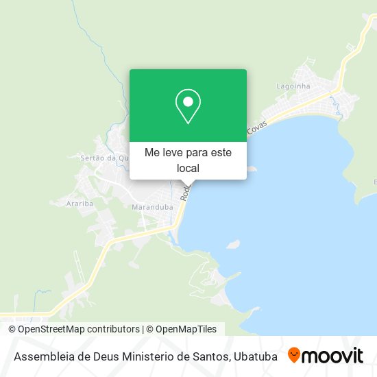 Assembleia de Deus Ministerio de Santos mapa