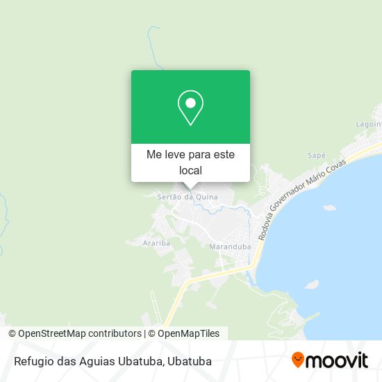 Refugio das Aguias Ubatuba mapa