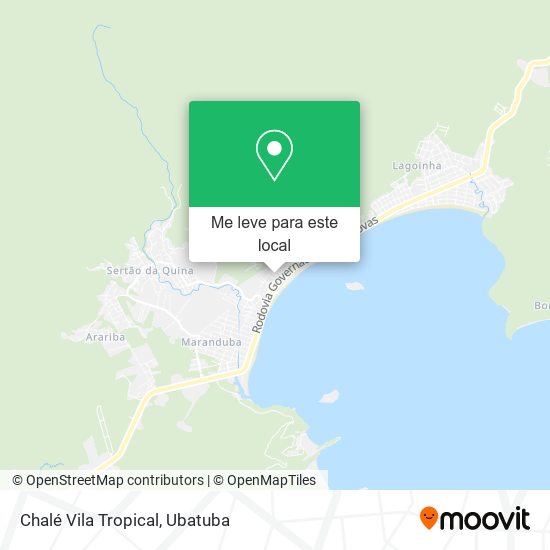 Chalé Vila Tropical mapa
