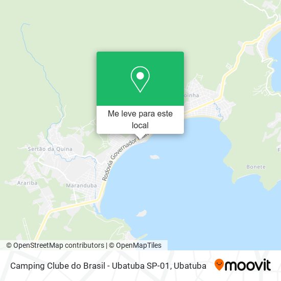 Camping Clube do Brasil - Ubatuba SP-01 mapa