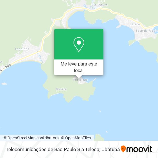 Telecomunicações de São Paulo S a Telesp mapa