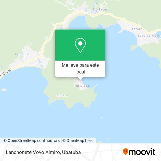 Lanchonete Vovo Almiro mapa