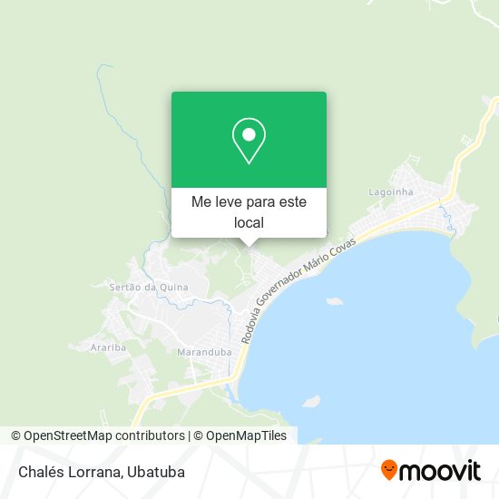 Chalés Lorrana mapa