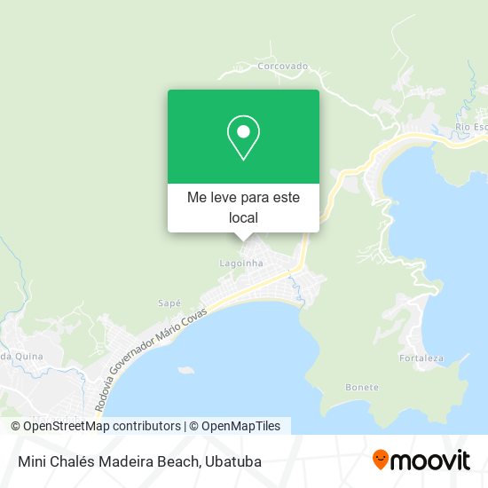 Mini Chalés Madeira Beach mapa