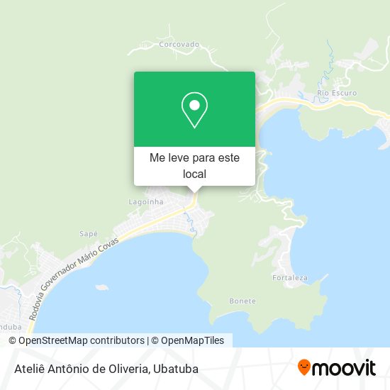 Ateliê Antônio de Oliveria mapa