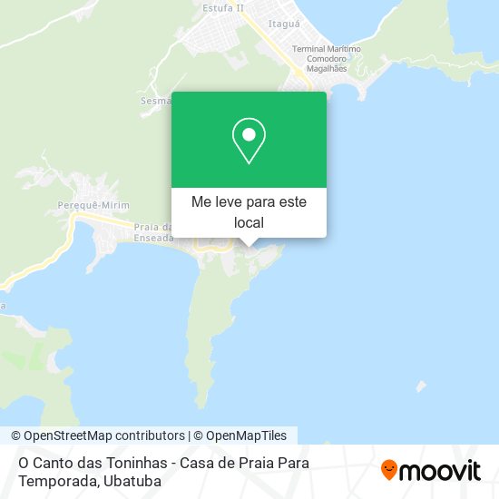 O Canto das Toninhas - Casa de Praia Para Temporada mapa