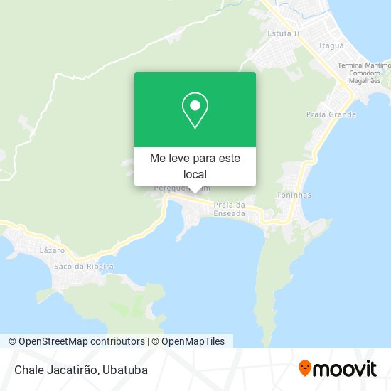 Chale Jacatirão mapa