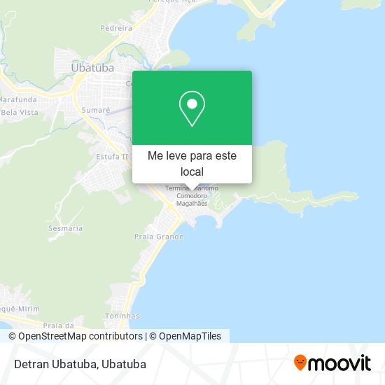 Detran Ubatuba mapa