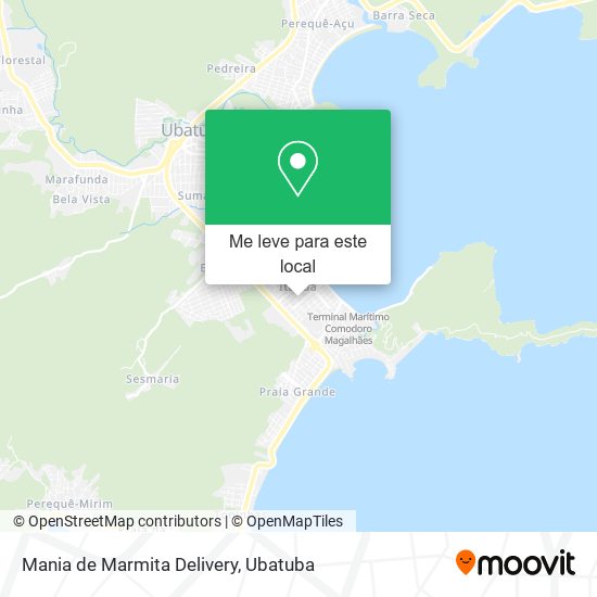 Mania de Marmita Delivery mapa