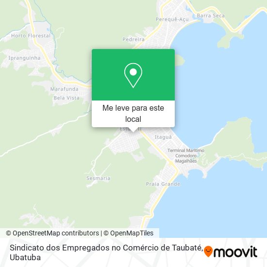 Sindicato dos Empregados no Comércio de Taubaté mapa