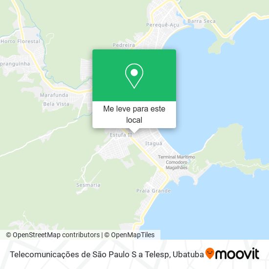 Telecomunicações de São Paulo S a Telesp mapa