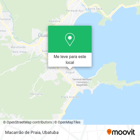 Macarrão de Praia mapa