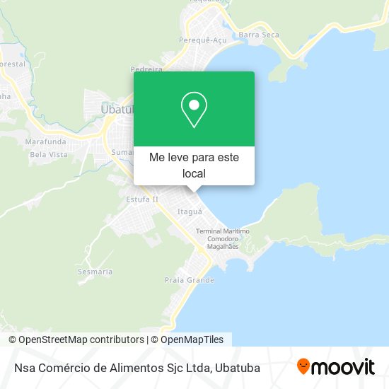 Nsa Comércio de Alimentos Sjc Ltda mapa