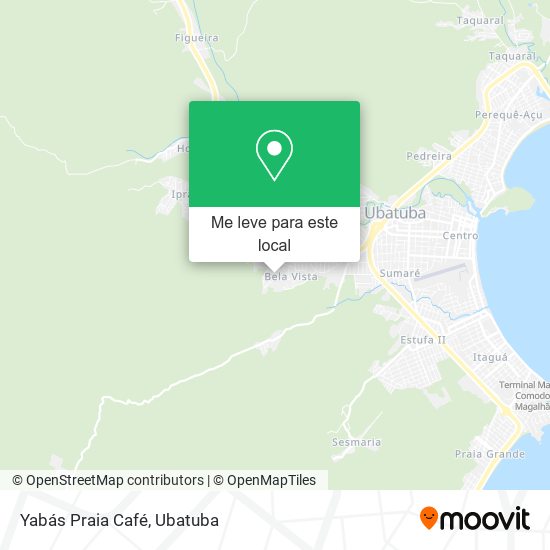 Yabás Praia Café mapa