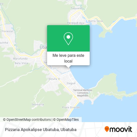 Pizzaria Apokalipse Ubatuba mapa